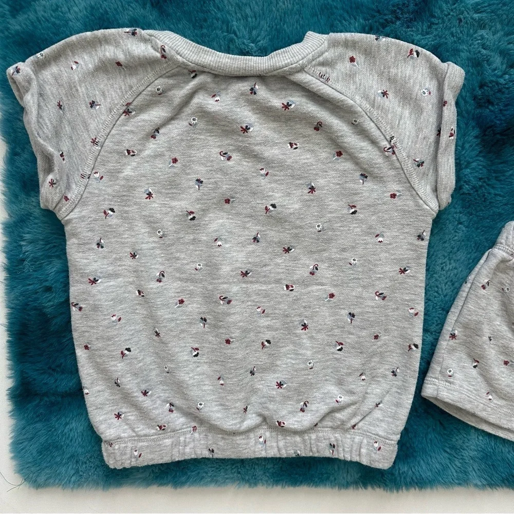 Tommy Hilfiger Kids Gray Shorts Set Size 6 Girls